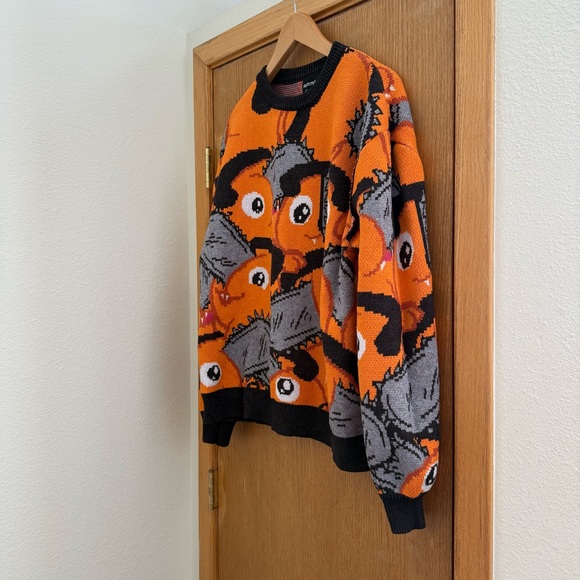 PLVNTFVCE Steady Hands • Anime Denji Chainsaw Knit Sweater - Unisex M/L - Picture 13 of 16